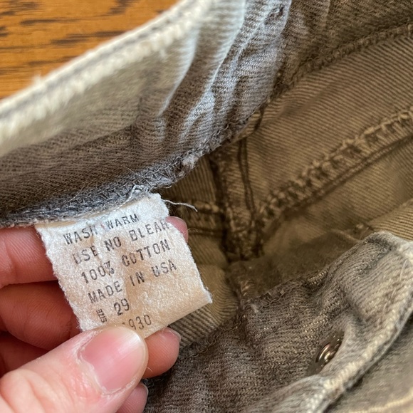 Vintage pleated western gray high rise jeans - Picture 8 of 12